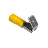 Remington Industries Piggyback Quick Connect Terminals, PVC, 10-12 AWG Wire, Yellow, 100 Pcs HPBDD5.5-250-100